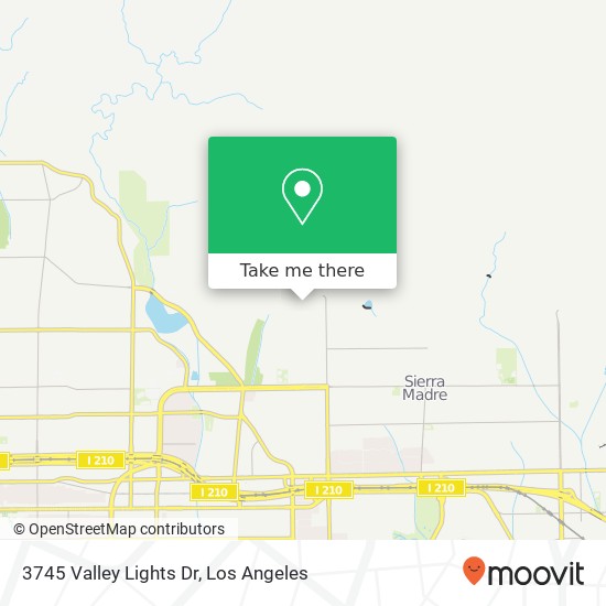 3745 Valley Lights Dr map