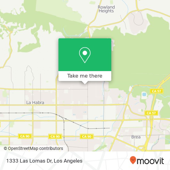 1333 Las Lomas Dr map