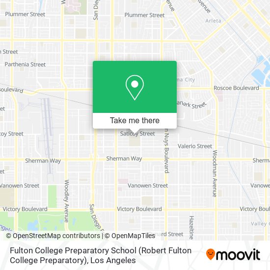 Fulton College Preparatory School map