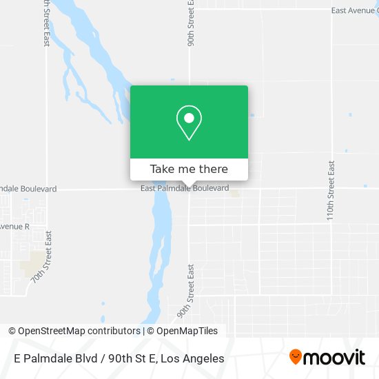 Mapa de E Palmdale Blvd / 90th St E