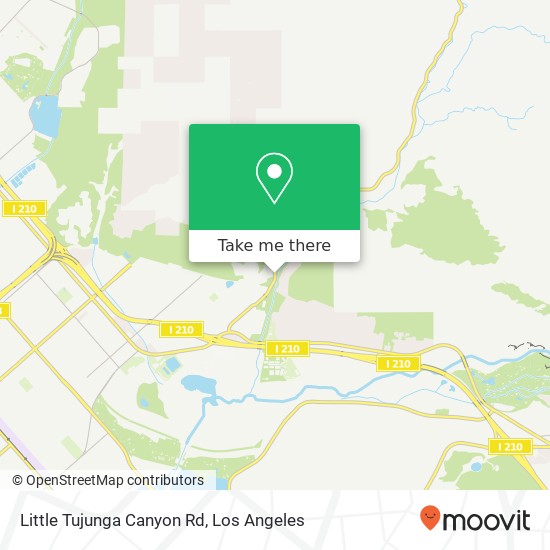 Little Tujunga Canyon Rd map