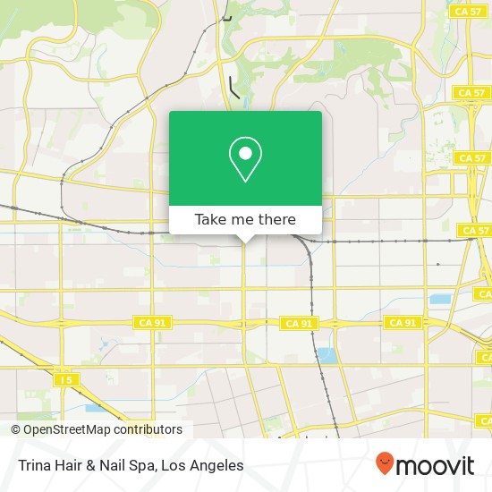 Trina Hair & Nail Spa map