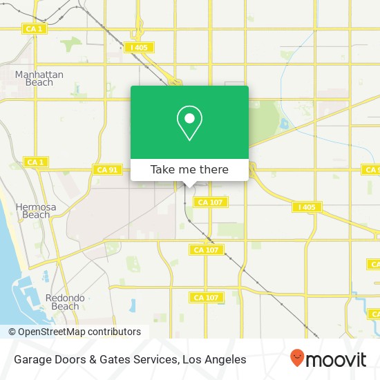 Garage Doors & Gates Services map