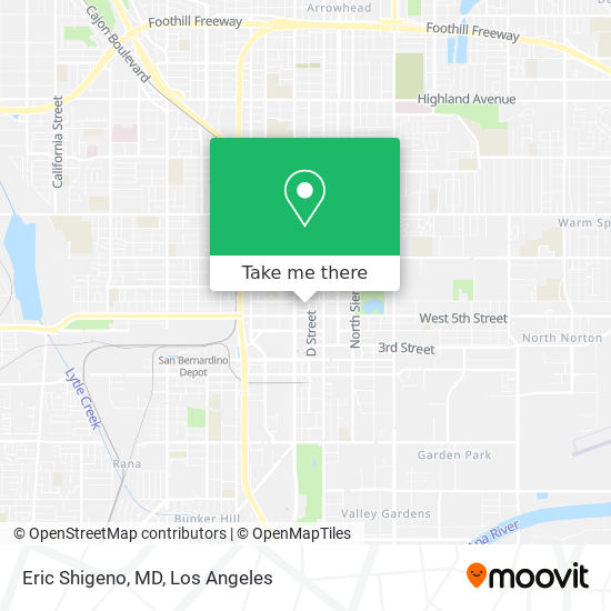 Eric Shigeno, MD map