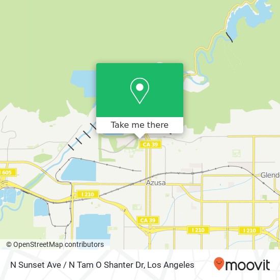 N Sunset Ave / N Tam O Shanter Dr map