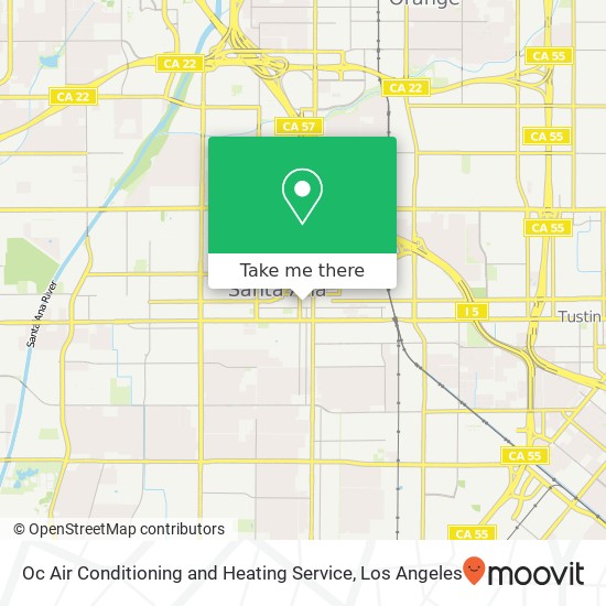 Oc Air Conditioning and Heating Service map