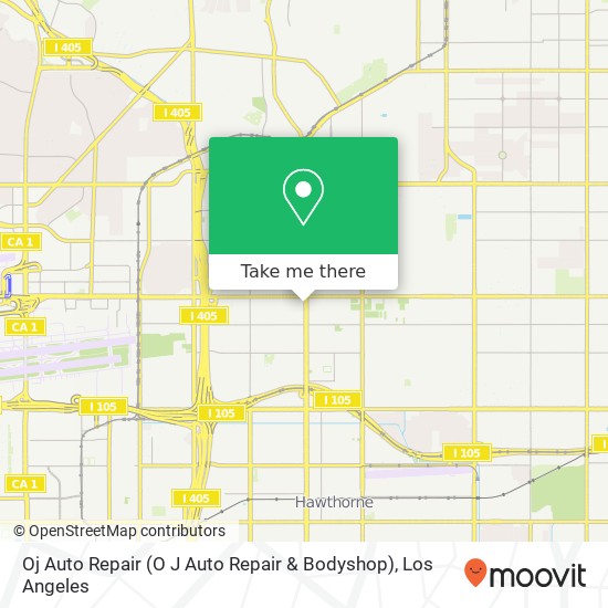 Oj Auto Repair (O J Auto Repair & Bodyshop) map