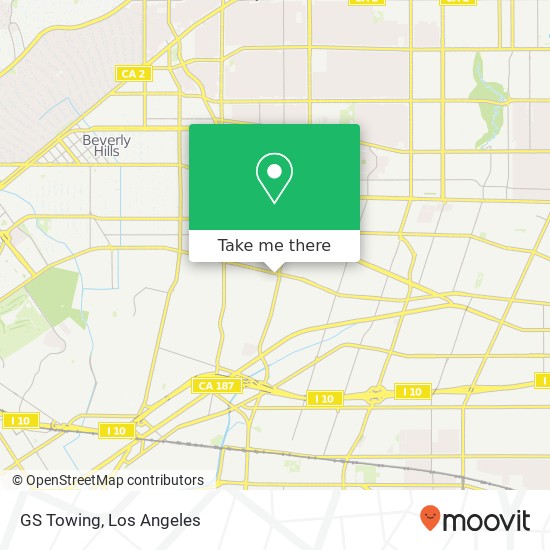 GS Towing map