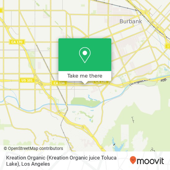 Kreation Organic (Kreation Organic juice Toluca Lake) map