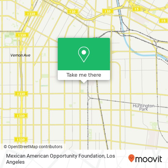 Mapa de Mexican American Opportunity Foundation