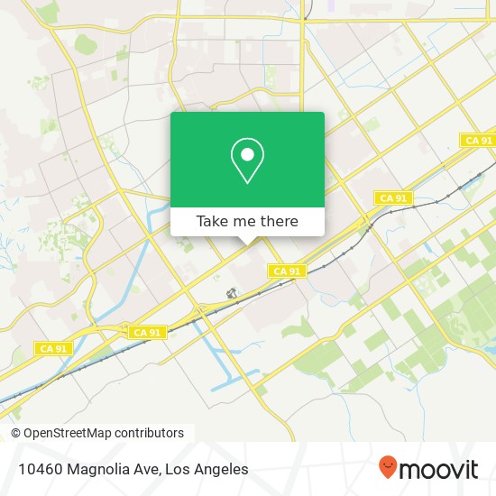 10460 Magnolia Ave map