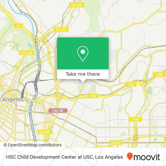 HSC Child Development Center at USC map