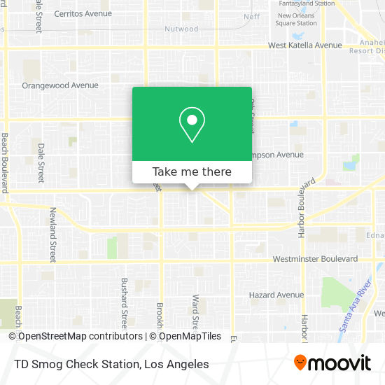 Mapa de TD Smog Check Station
