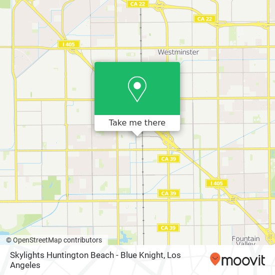 Mapa de Skylights Huntington Beach - Blue Knight