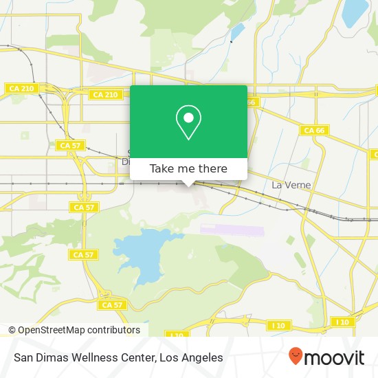 Mapa de San Dimas Wellness Center