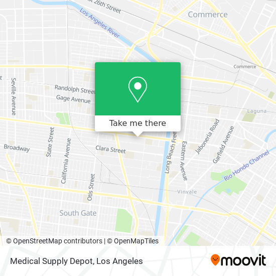 Mapa de Medical Supply Depot