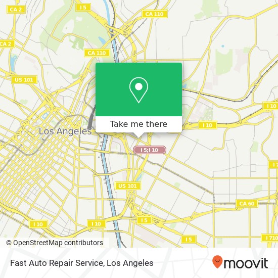 Fast Auto Repair Service map