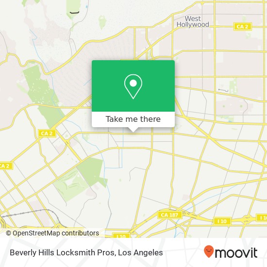 Beverly Hills Locksmith Pros map