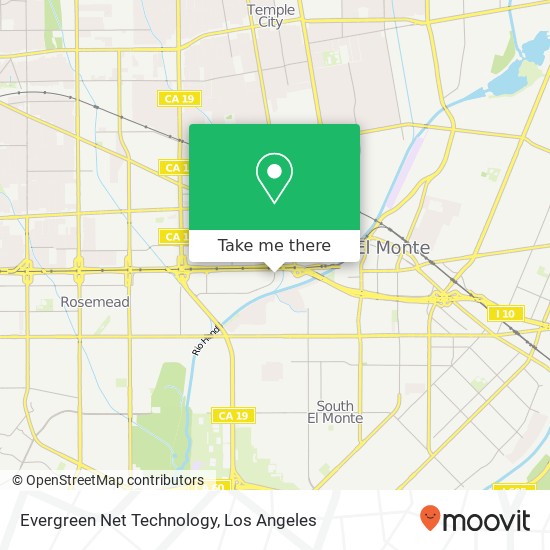 Mapa de Evergreen Net Technology