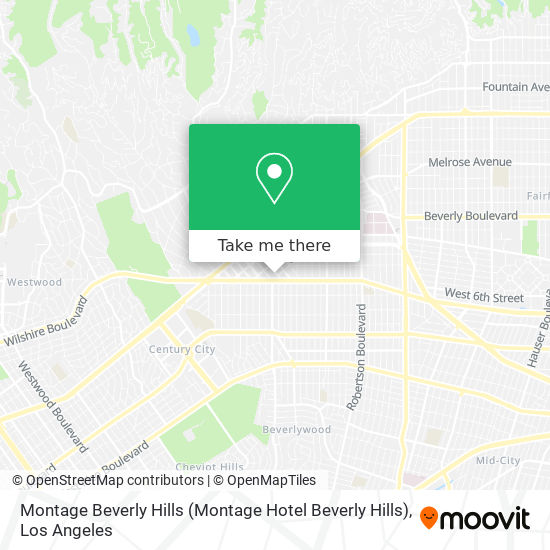 Mapa de Montage Beverly Hills