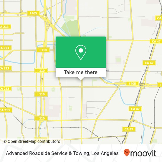 Advanced Roadside Service & Towing map