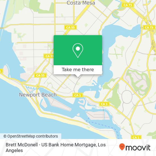Mapa de Brett McDonell - US Bank Home Mortgage