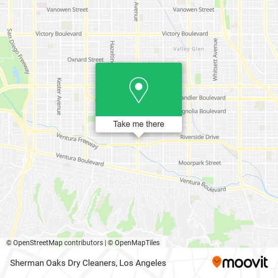 Mapa de Sherman Oaks Dry Cleaners