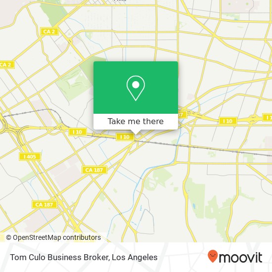 Tom Culo Business Broker map