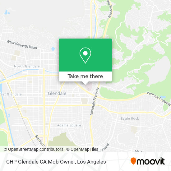 Mapa de CHP Glendale CA Mob Owner