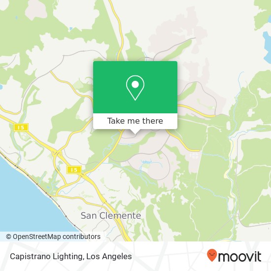 Capistrano Lighting map