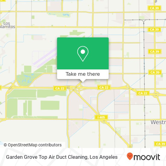 Mapa de Garden Grove Top Air Duct Cleaning