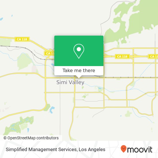 Simplified Management Services map