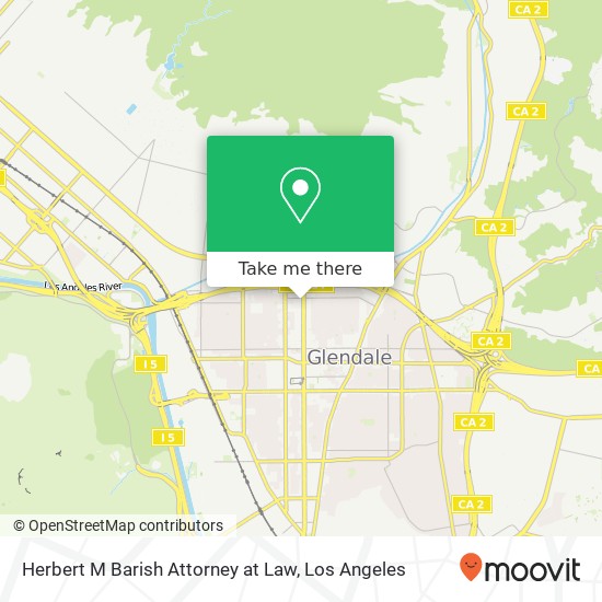 Mapa de Herbert M Barish Attorney at Law