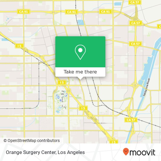 Orange Surgery Center map