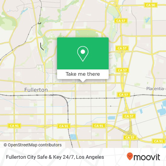 Fullerton City Safe & Key 24/7 map