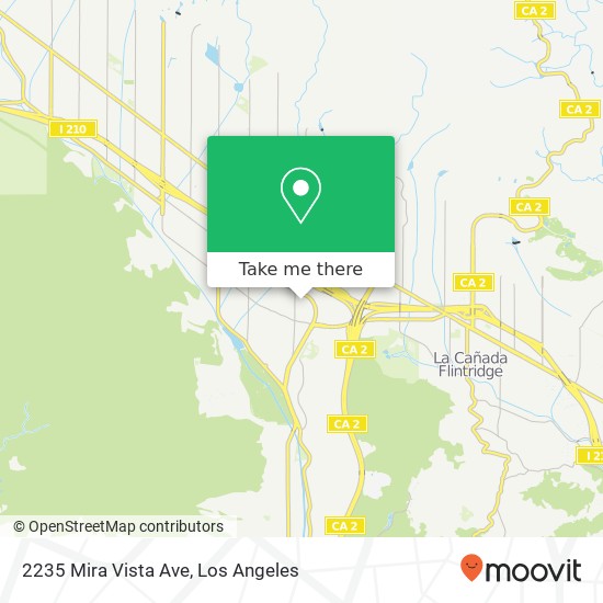 Mapa de 2235 Mira Vista Ave