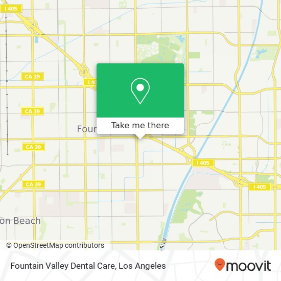 Mapa de Fountain Valley Dental Care