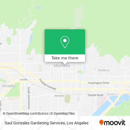 Saul Gonzalez Gardening Services map