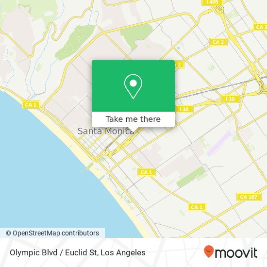 Mapa de Olympic Blvd / Euclid St
