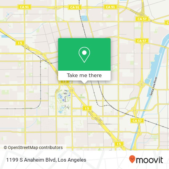 Mapa de 1199 S Anaheim Blvd