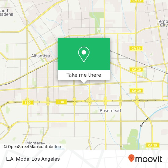 L.A. Moda map