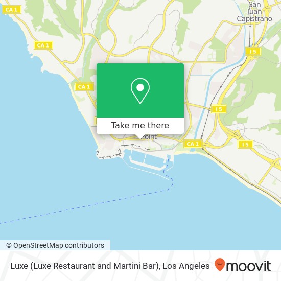 Mapa de Luxe (Luxe Restaurant and Martini Bar)