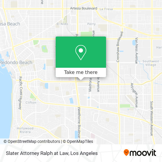 Slater Attorney Ralph at Law map