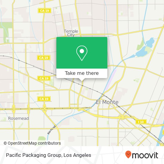 Mapa de Pacific Packaging Group