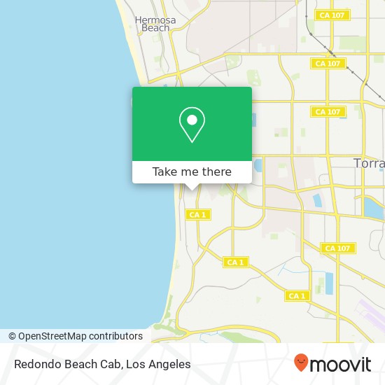 Redondo Beach Cab map