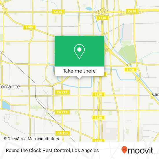 Mapa de Round the Clock Pest Control