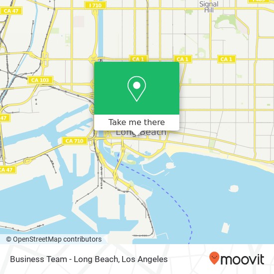 Mapa de Business Team - Long Beach