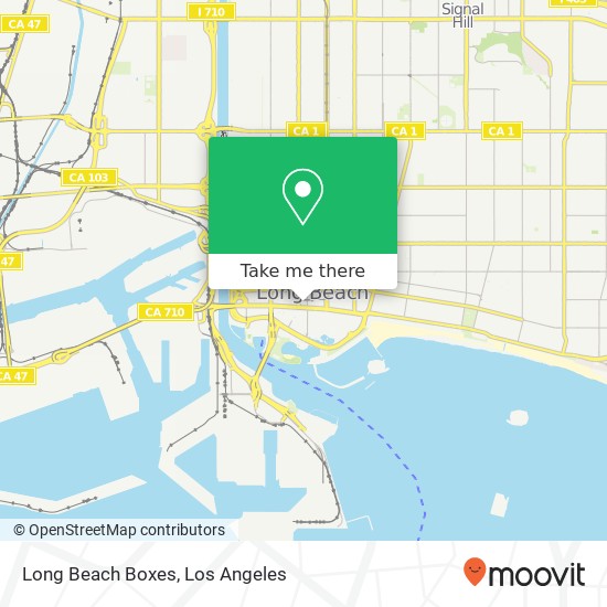 Mapa de Long Beach Boxes