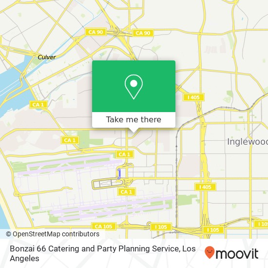Bonzai 66 Catering and Party Planning Service map