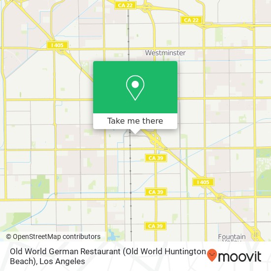 Mapa de Old World German Restaurant (Old World Huntington Beach)